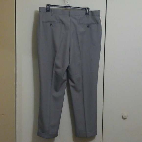 Never worn grey pleated and cuffed Savane slacks. - Picture 2 of 5